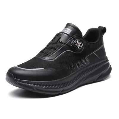 Non-slip and Comfortable Lightweight Rotating Buckle Men Kitchen Work Shoes Non slip Waterproof Oil-resistant Chef Shoes
