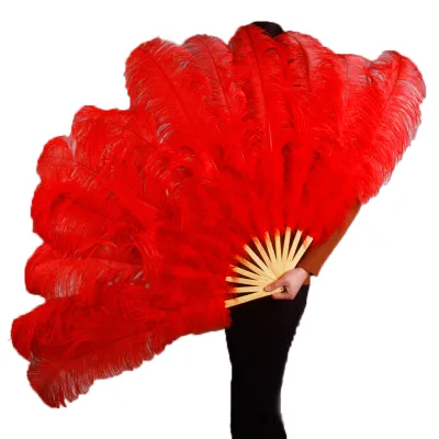 High Quality Artificial Large Ostrich Feather Fans