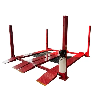 Heavy Duty Double-wide Four-post Hydraulic Car Lift DFPP Dual Platform Efficient Space Saving Parking Solution