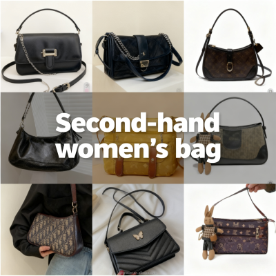 Italy Style Lady Fashion Leather Second Hand Used Bags Bales Luxury Women Handbags in Bundle Moq 45kg