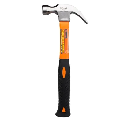 Professional High Carbon Steel Hand Tool Claw Hammer with Fiberglass Handles