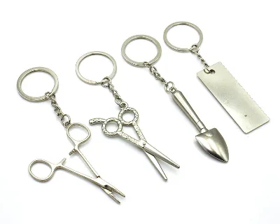 Wholesale Custom Logo Work Tools Keyring Key Chain Promotion Gift Metal Model Key Chain Keychain