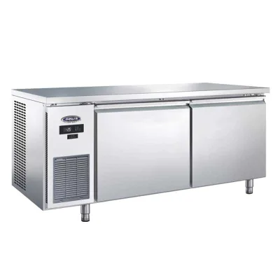 Restaurant Workbench Catering Equipment Stainless Steel Table Under Counter Work Bench Refrigerator for Salad Sandwich Pizza