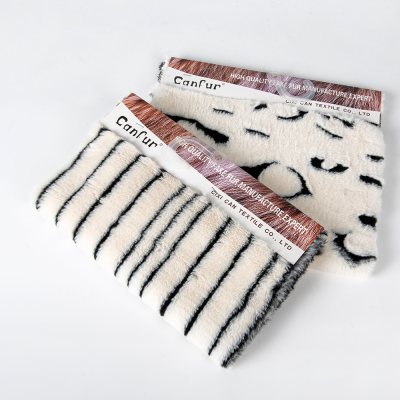 Supersoft Faux Rabbit Mink Fur Fake Fur Short Hair Faux Printed Rabbit Fur Fabric