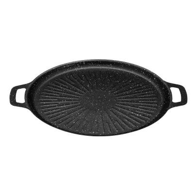 Maifan Stone Non-Stick Grill Plate Sun Pattern Barbecue Teppanyaki Plate Korean-Style Outdoor Portable Induction Roasting Pans