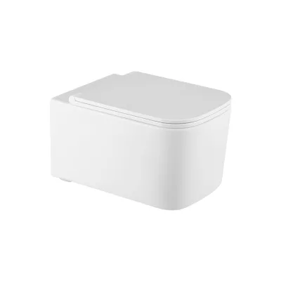 New Design Rectangular Wall Hung Toilet Functional Rimless Wall-mounted Toilet for Bathroom