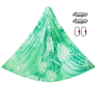 New Yoga Fitness Equipment Colorful Pattern Aerial Yoga Hammock Anti-gravity Yoga Hammock Set