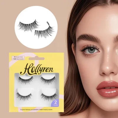 Hollyren Manga Anime Lashes Strips False Eyelashes Look Like Individual Clusters Eye Lashes High Quality