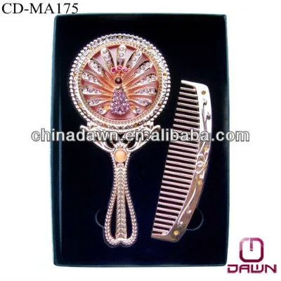 Newest Mother's Day Gift Mirror Comb Set CD-MA175