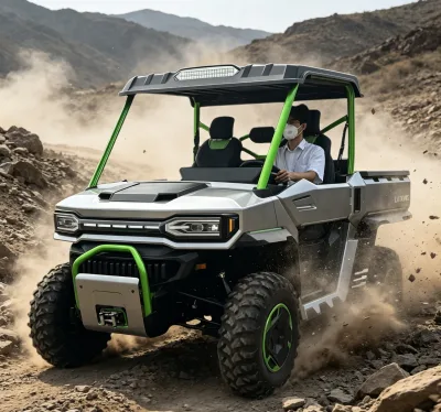 Electric UTV for Farm Ranch Hunting Resort and Utility Work 2 Seat 4WD with 500kg Cargo Capacity