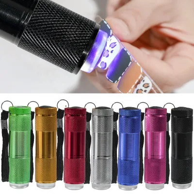 Handheld New Silicone Black Green Press Sequin Dryer Silicone Mini Light Therapy UV Led Nail Lamp