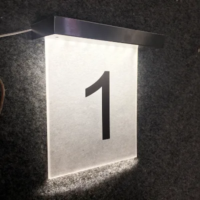 Stainless Steel Floating House Numbers Address Numbers for Houses Modern 5 Inch Custom House Number