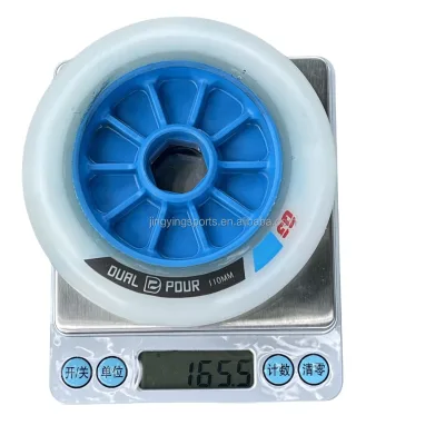 Adjustable Outdoor Racing PP Wheels for Inline Skates-Dual Hardness 80mm/90mm/100mm/110mm 84A ABEC-11 Bearing