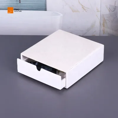 Hot Sale High-End Resin Storage Drawers Box Decorative Bathroom Jewelry and Amenity Box for Hotel Decor