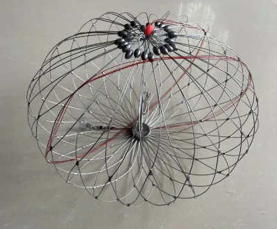 Hot Sale Metal Wirerope Crab Trap Lobster Pot with Lead Weight Lantern Shape for Lake River Stream Fishing China Factory