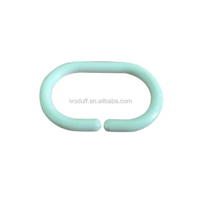 Manufacture High Quality Plastic C Hook, Oval White Hook Curtain Hook