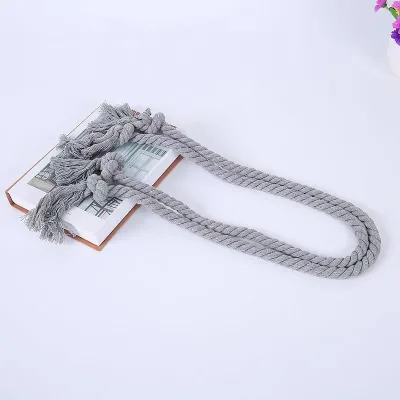 Cotton Rope Curtain Tiebacks Bohemian Woven Fabric Storage Accessories with Simple Curtain Buckle Drawstring Cross-Border Supply