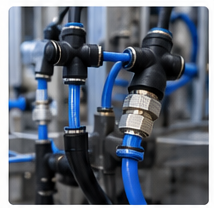 Pneumatic Tube Joint for Machine Automation Solutions