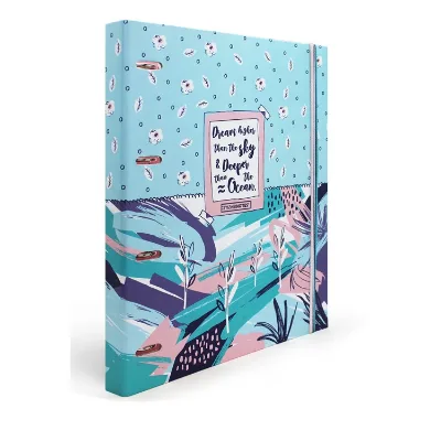 Wholesale Custom 4 Ring Binder File Holder with Elastic Band Closure