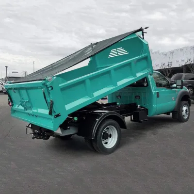 Dump Truck Mesh Tarp 8'X20', Reinforced Double Stitch Webbing Ripping Tearing Stop, Zip Bag Packed