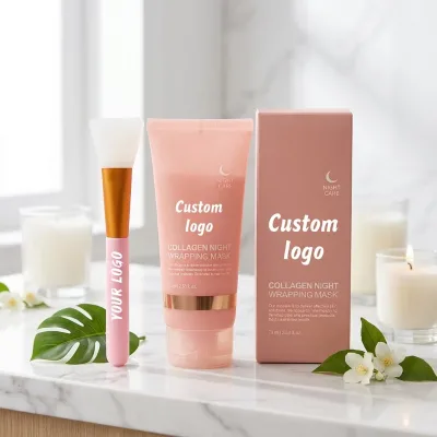 Wholesale Face Care Collagen Cream Mask Restoring Skin Elasticity Night Wrapping Moisturizing Hydrating Mask