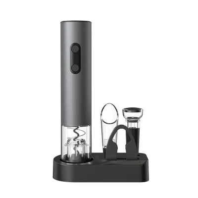 Intelligent Household Electric Corkscrew Bottle Opener Durable Stainless Metal Sustainable Plastic Aluminum Alloy for Bar Use