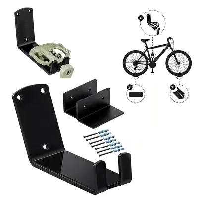 Steel Bicycle Wall Mount Hanger Thickened Frame with Good Stability Indoor Garage Storage for Underground Wall Hook