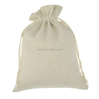 Wholesale 100% Eco-friendly Canvas Cotton Muslin Bag