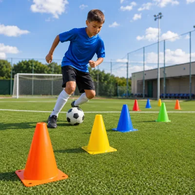 Sports Equipment Supplier Jingxiang Football Soccer Training Indoor Outdoor Training Equipment Multi Color Fitness Agility Cones
