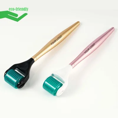 New Arrival Microneedle Roller 192 Needles Eco-Friendly Replaceable Head Beard Care Roller for Men Beard Regrowth