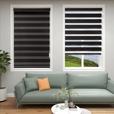 Timed Automatic Lifting Intelligent zebra Blinds Smart Electric Curtains Suitable for Both Home and Commercial Use