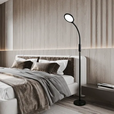 LED Floor Lamp Smart Voice-Controlled Home Use Suitable Children's Living Room Sofa Bedside Reading Standing Lamp Modern Simple