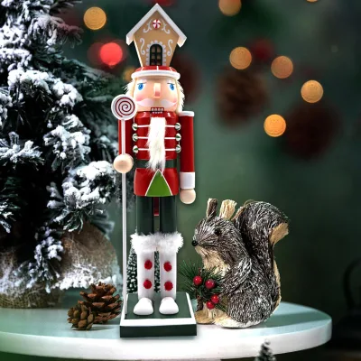 New Walnut-cased Nutcracker Christmas Gift Decoration Figurine