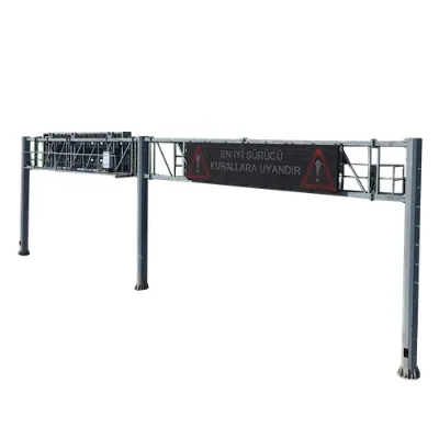 Highway Traffic Board Gantry Modular Digital Pole Mount Aluminum LED Display Frame