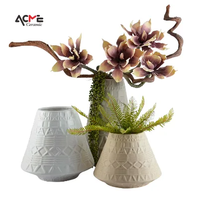 Vase Modern Minimalist Ceramic Vase for Wedding and Home Customized Interior Design Decoration Factory Direct Sales