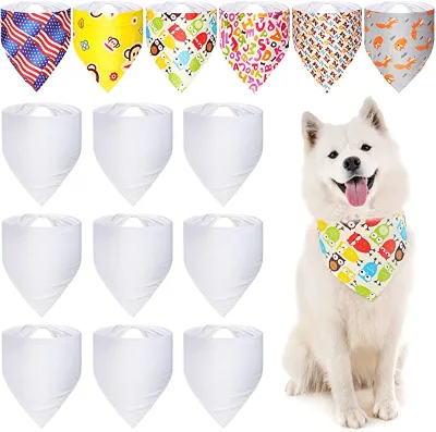 Custom Pet Dog Cotton Bandana Suitable for All Size Pet Dog Double Layer Pet Bandana