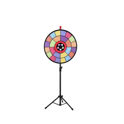 Customizable PVC Lucky Prize Wheel Durable Fortune Wheel With Custom Printing for Parties