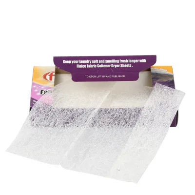 Hot Selling Fresh Scent Clothing Natural Cleaning Laundry Dryer Sheet Organic Fabric Softener Sheets Dryer Sheet