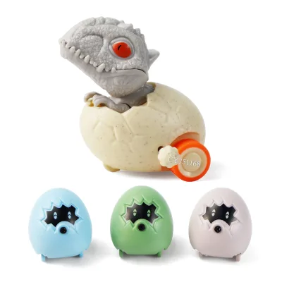 New Arrival Wind-Up Toys Dinosaur Egg Baby Interactive Moving Crawling Toys Wind up Dino Toys Set for Kids