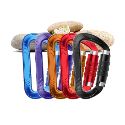 12KN Auto Lock Rock Climbing Dog Lead Aluminum Carabiner for Dog Leashes