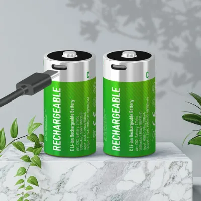 C Batteries 1.5v 3500mah Li-ion Battery C Rechargeable Lithium TYPE-C USB Rechargeable
