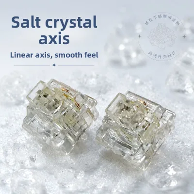In-stock Wholesale Smooth Hand Feel Salt-crystal Switch Customizable Keyboard Switches Hot-swappable 5-Pin Linear Switch