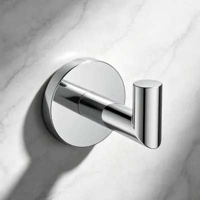Wholesale Modern Style Zinc Alloy Chrome Finish Adhesive Hangers Anti-Corrosion 1-Year Warranty for Bathroom Kitchen Hotel Wall