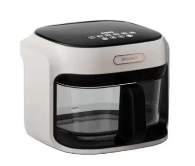 Electric Pressure Chicken Glass Cooker Temperature Control Plastic Square 1 Year Household RV Use Silver Crest 8L Air Fryer