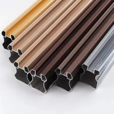 Modern Stylish Gold Extruded Aluminum Profiles for Wardrobe Aluminum Wardrobe Profile Aluminum Wardrobe Glass Door Profile