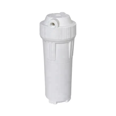 HUISIDUN 10-Inch White Electric Whole House Water Purification System Lifetime Warranty Sediment Filter Housing for Hotel Water