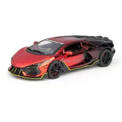 Wholesale Miniauto Sports Car 1/32 Lambo Sound and Light Pull-back Door Openable Alloy Car Model Toys for Children 4s Shop Gifts