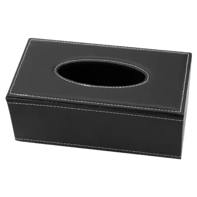 PU Leather Tissue Boxes Rectangular Napkin Box Tissue Paper Holder Home Kitchen Organization Home Supplies Anti-moisture