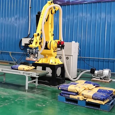 Automatic Unpacking and Depalletizing System for Chemical Powder, Super Fine Silica Powder Depalletize