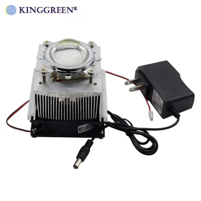 Cooling System Heat Sink + CPU Fans +44MM Lens+ LED Power Supply for 20~100W Aluminum Radiator With Fans for High Power LED Chip